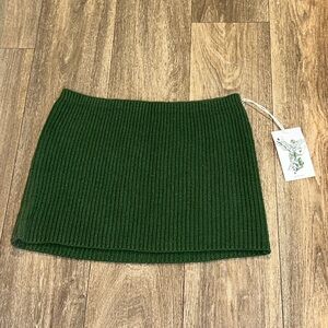 Danielle Guizio x Champion dark green New knit mini shirt